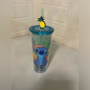 Silver Buffalo Disney Lilo and Stitch Tropical Glitter Plastic Cold Cup With ...